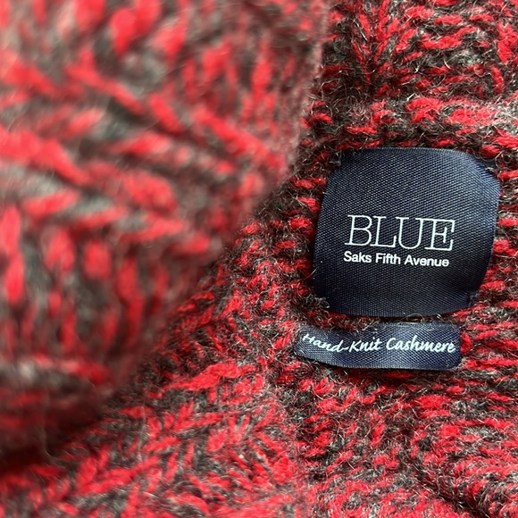 BLUE Saks Fifth Avenue cashmere sweater - Picture 4 of 9